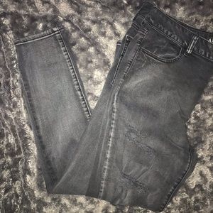 Ripped Black Jeggings